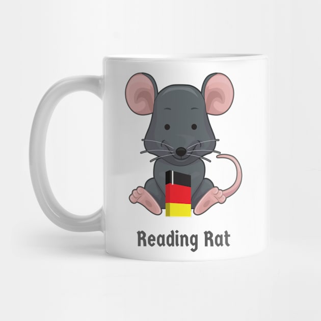 Leseratte Bookworm 'Reading Rat' German Book Wordplay by Time4German